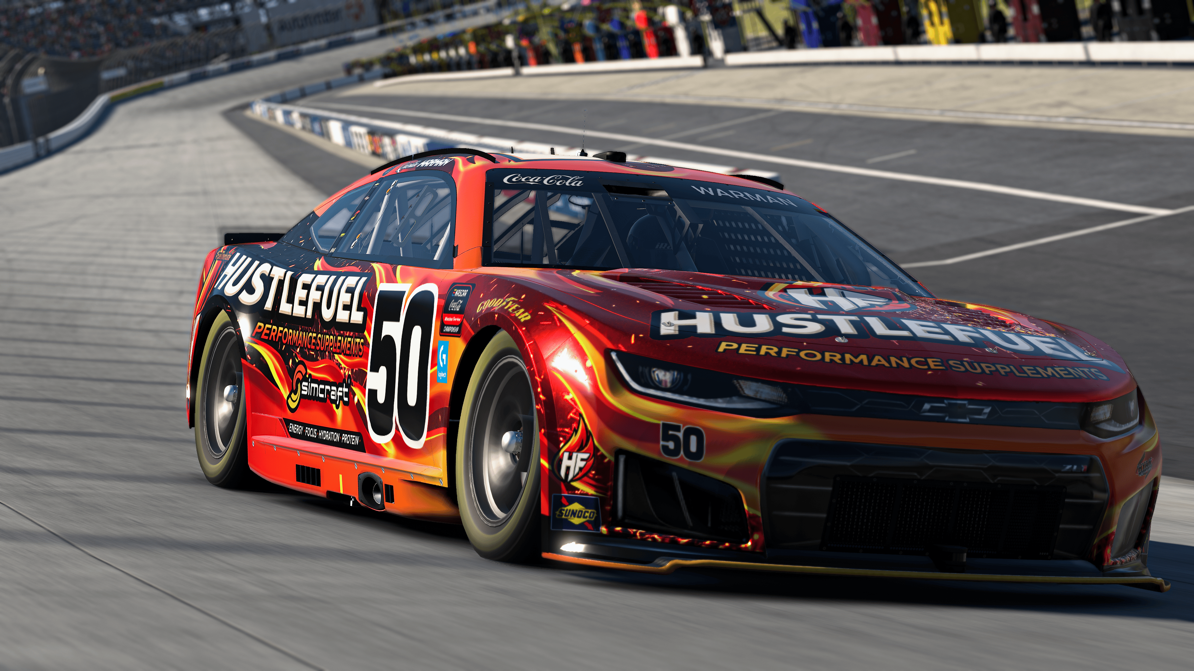HustleFuel Makes Debut with Hyak Motorsports eNASCAR team at Dover