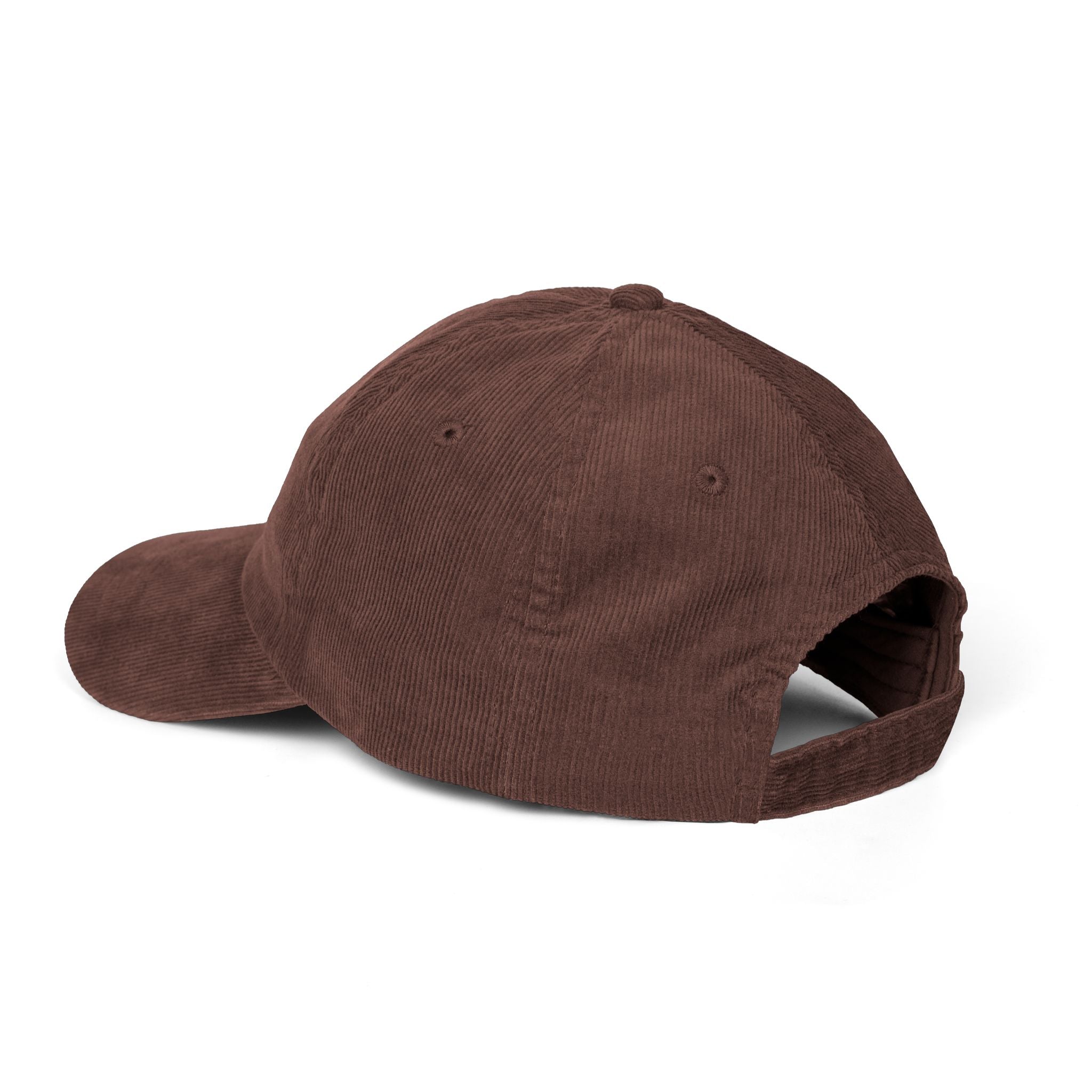 White HustleFuel Flame  Embroidered Corduroy Cap