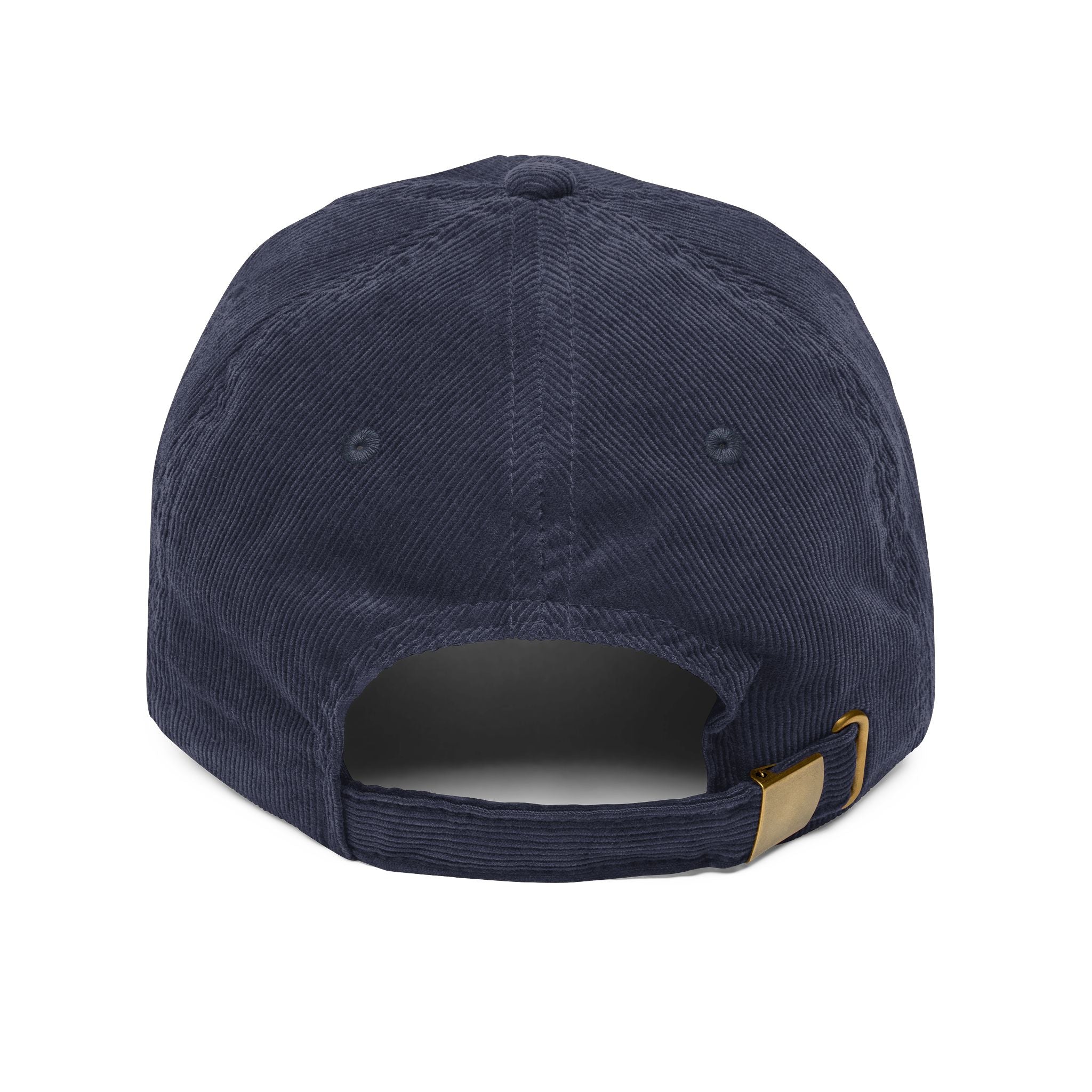 White HustleFuel Flame  Embroidered Corduroy Cap