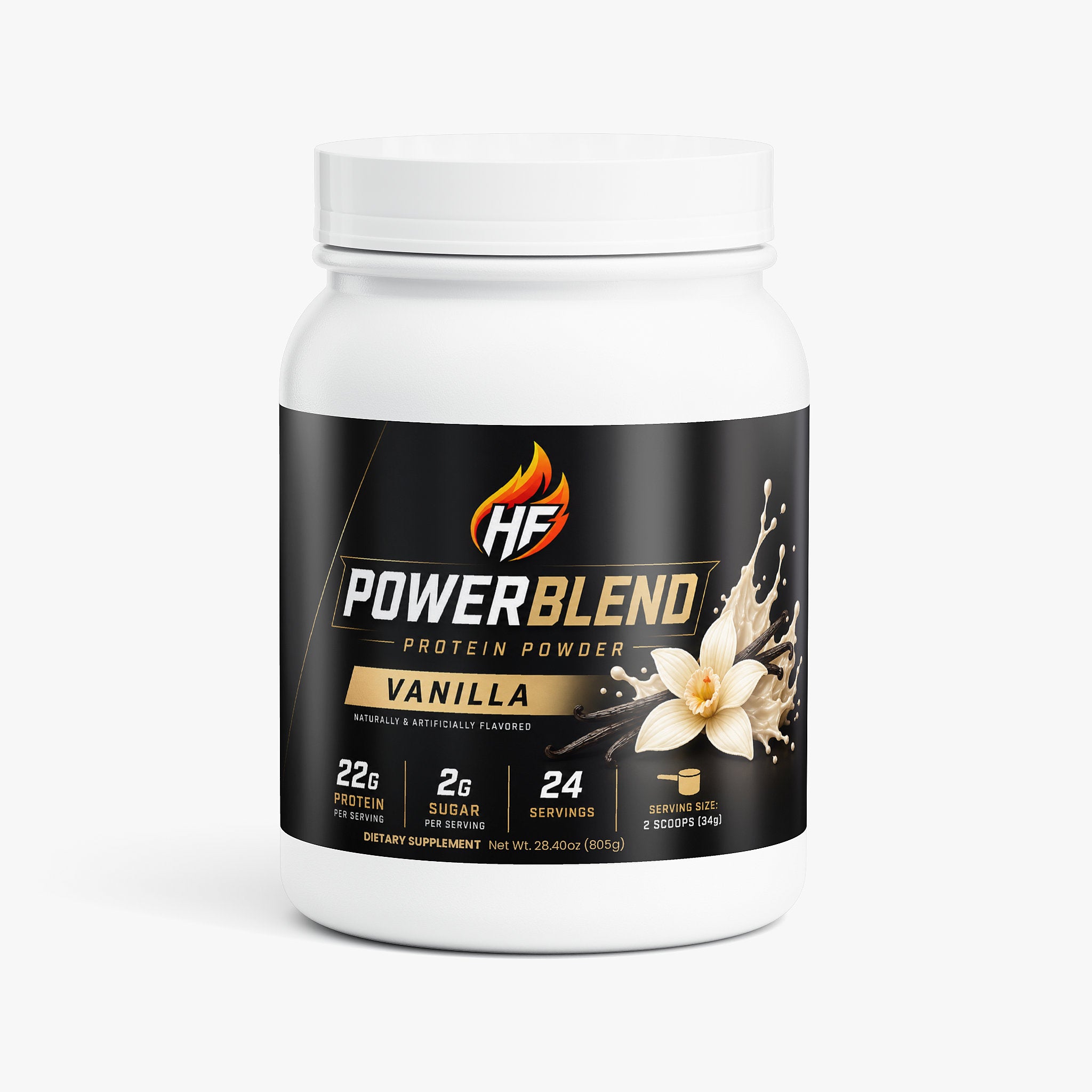 PowerBlend 100% Whey Protein Isolate (Vanilla)