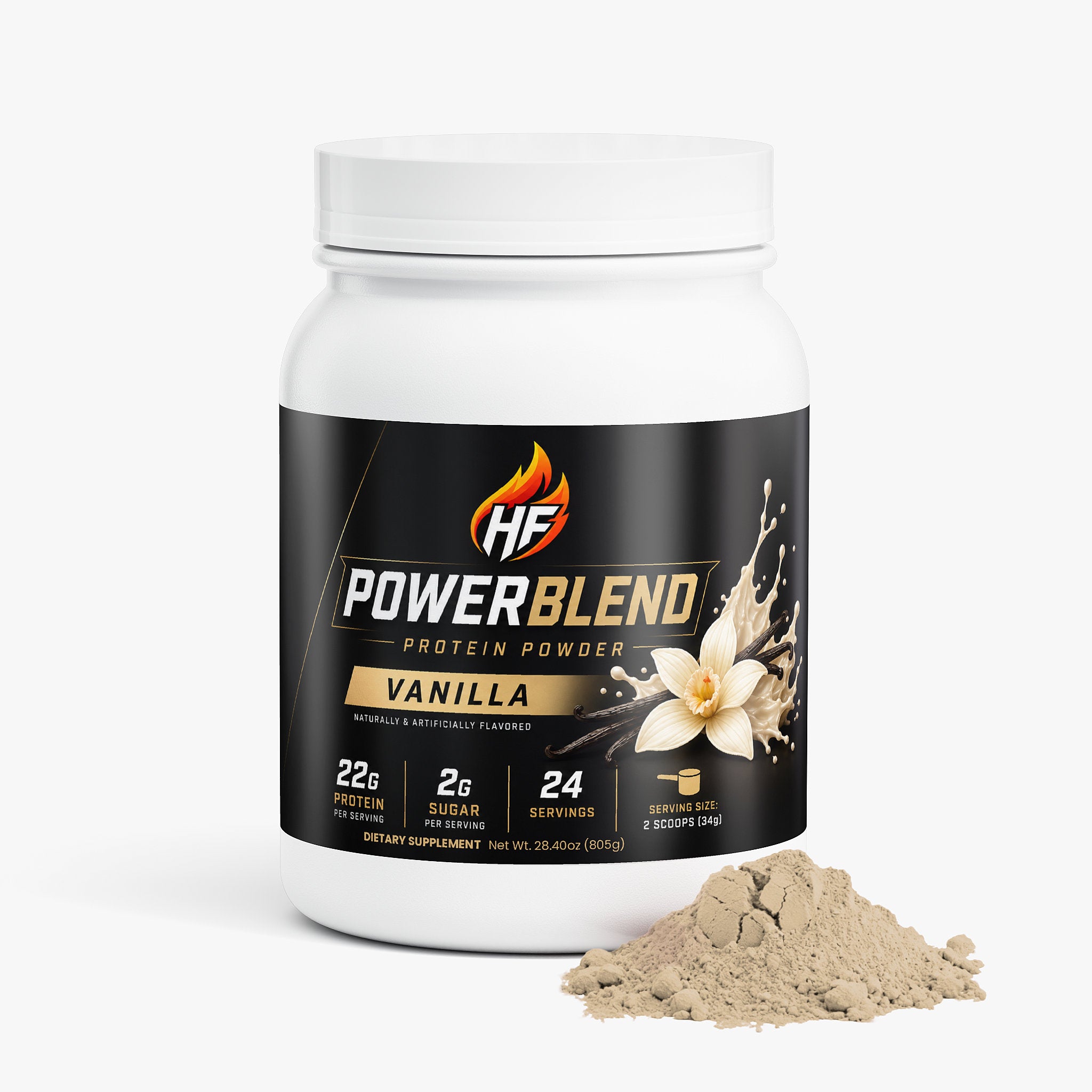 PowerBlend 100% Whey Protein Isolate (Vanilla)