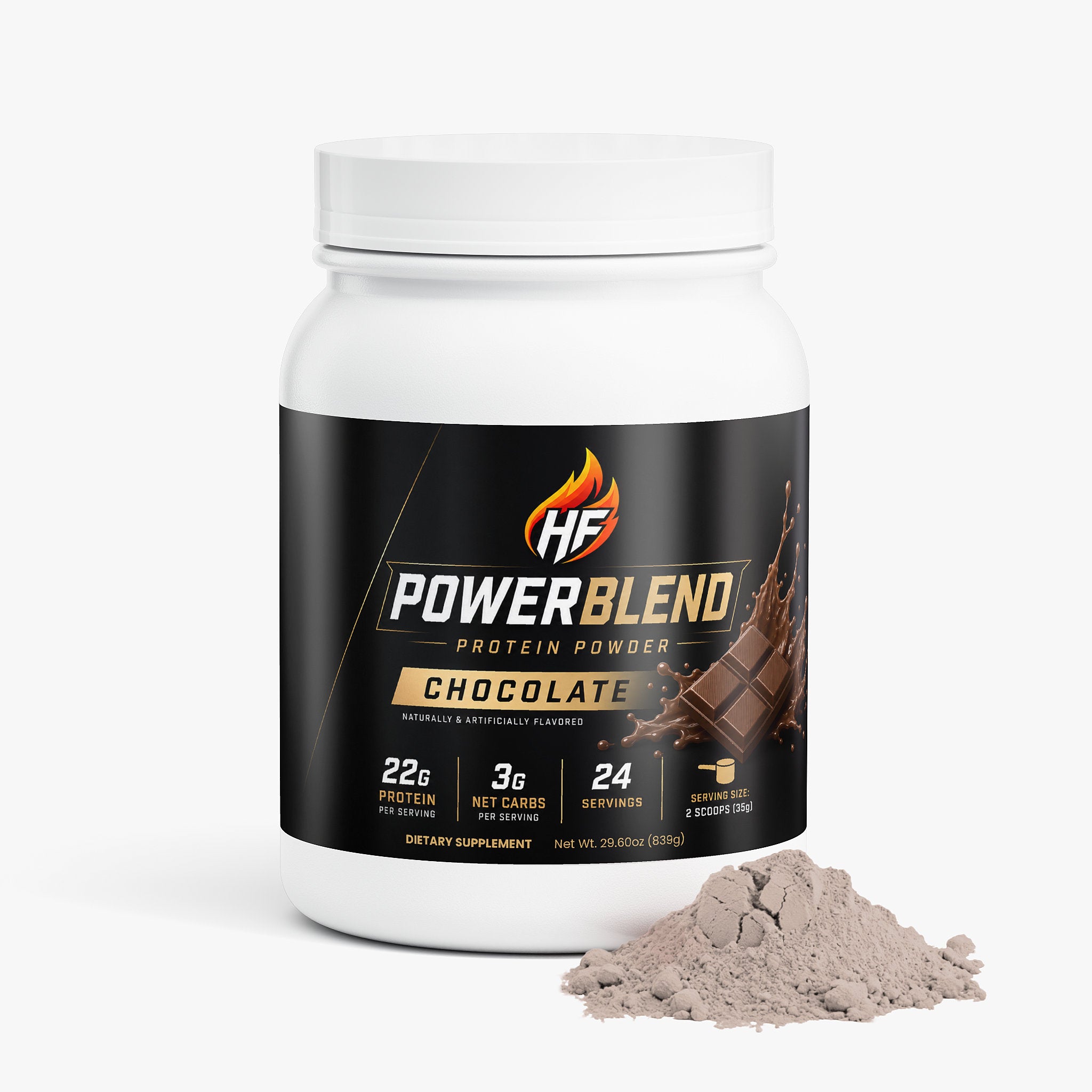 PowerBlend 100% Whey Protein Isolate (Chocolate)