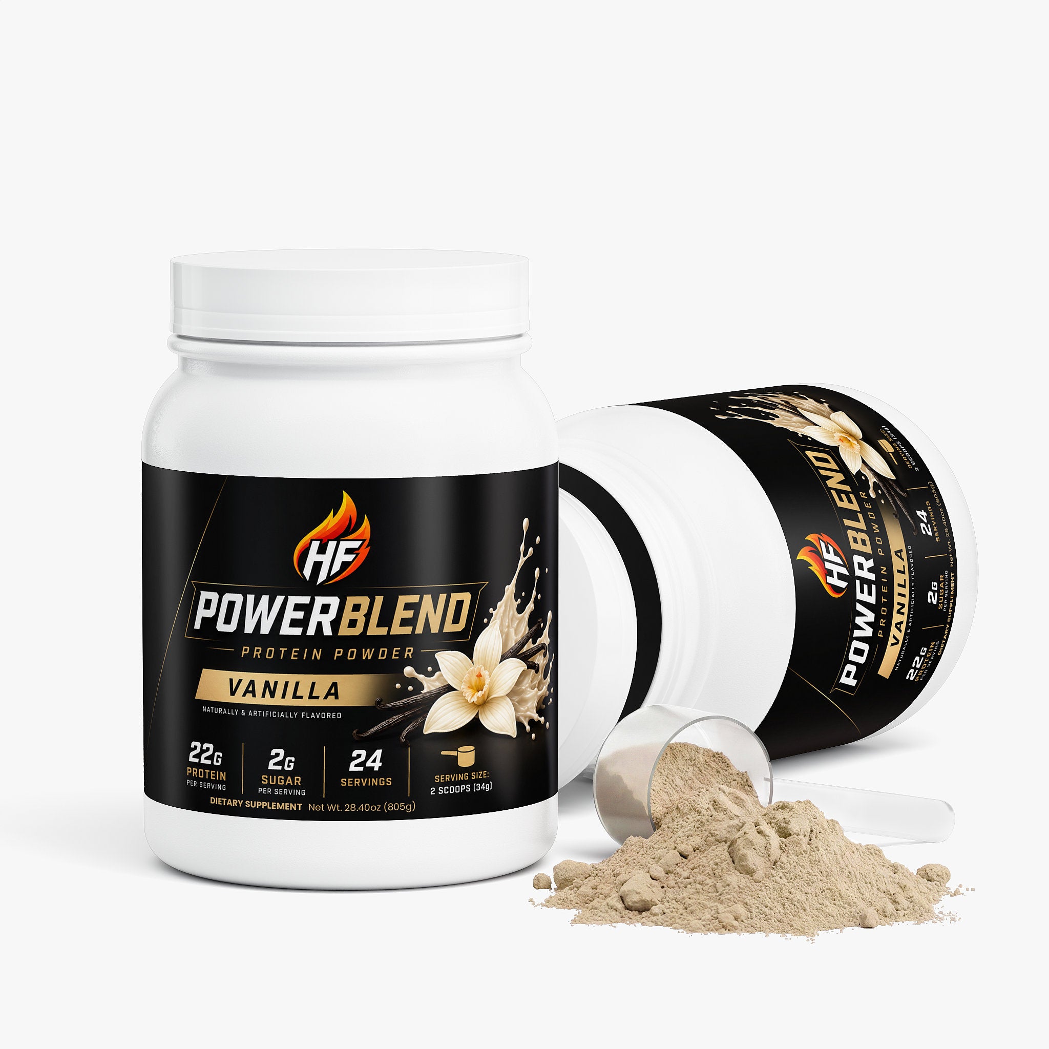 PowerBlend 100% Whey Protein Isolate (Vanilla)