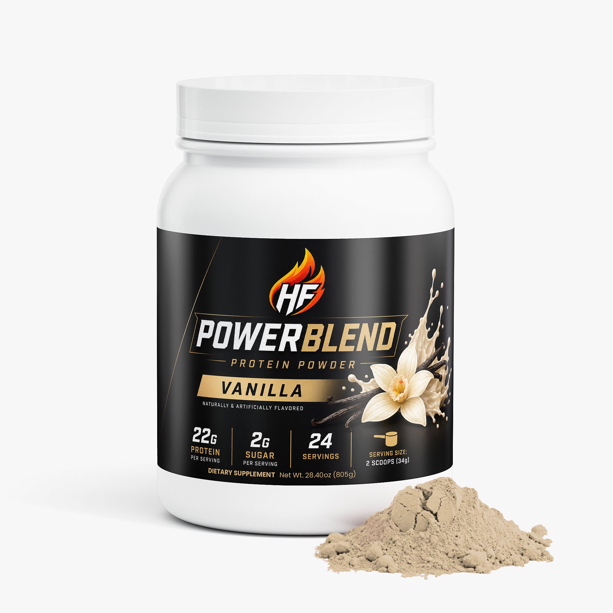 PowerBlend 100% Whey Protein Isolate (Vanilla)
