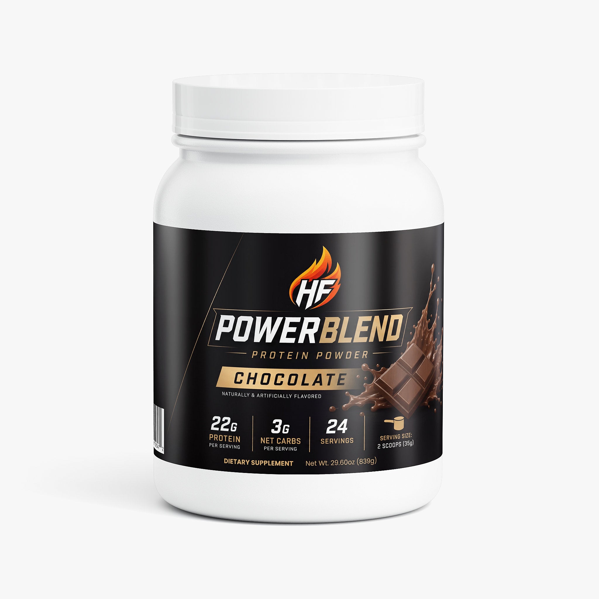 PowerBlend 100% Whey Protein Isolate (Chocolate)