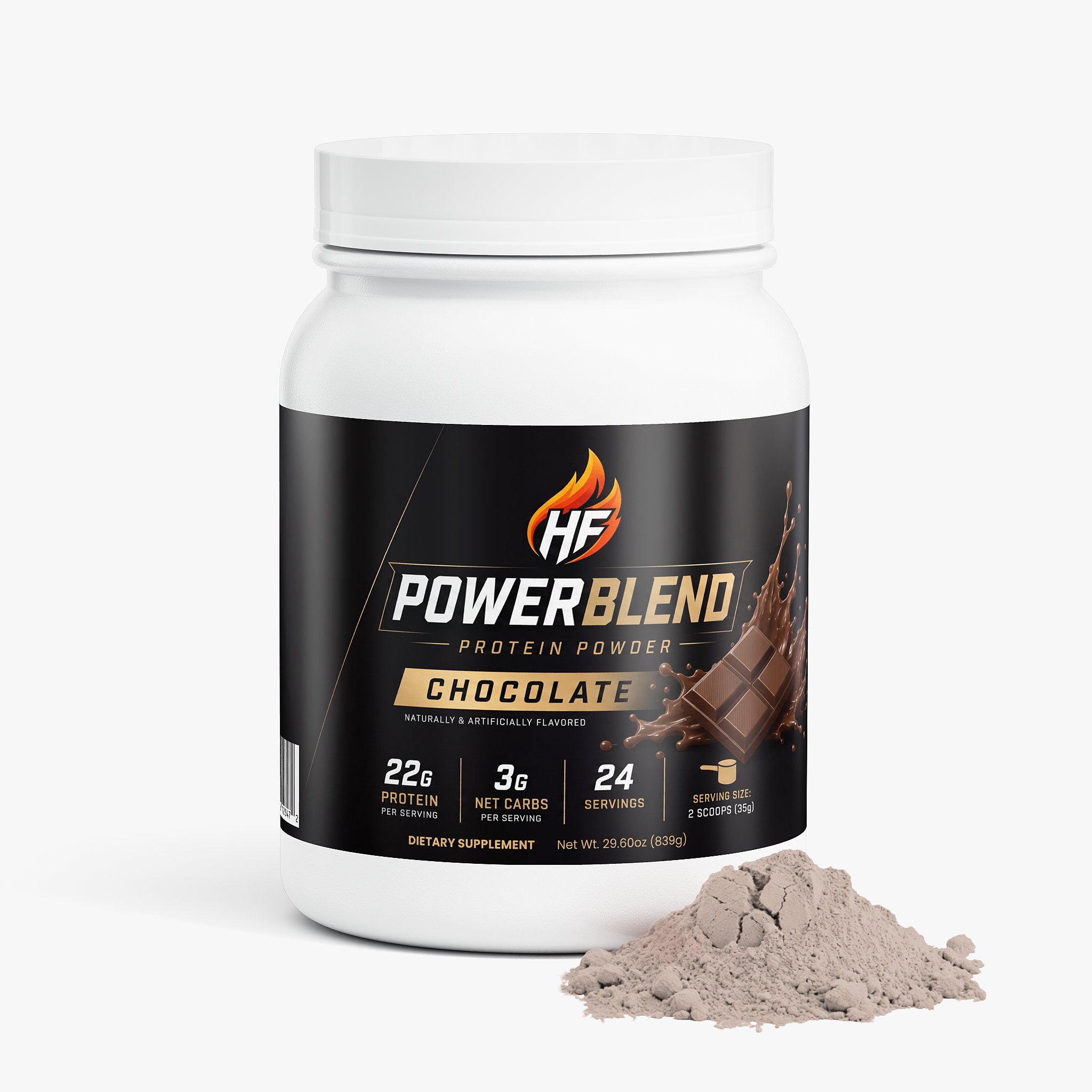PowerBlend 100% Whey Protein Isolate (Chocolate)