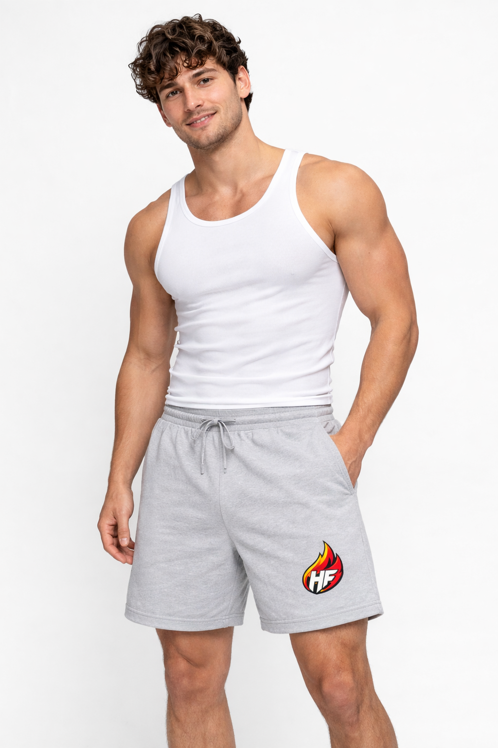 HF Logo Fleece Athletic Shorts