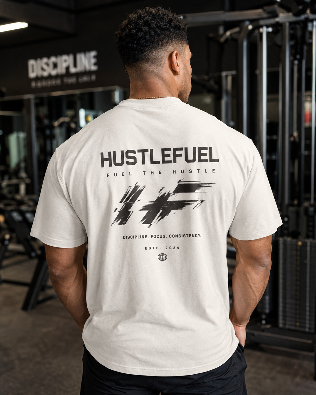 HustleFuel Oversized Washed Tee
