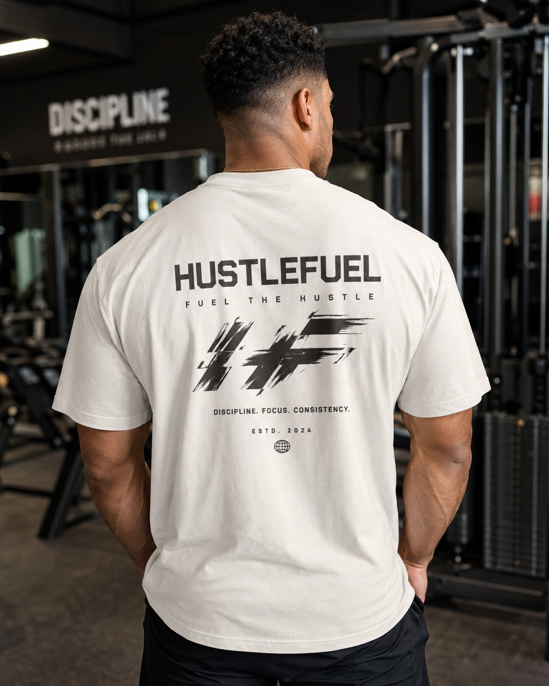 HustleFuel Oversized Washed Tee