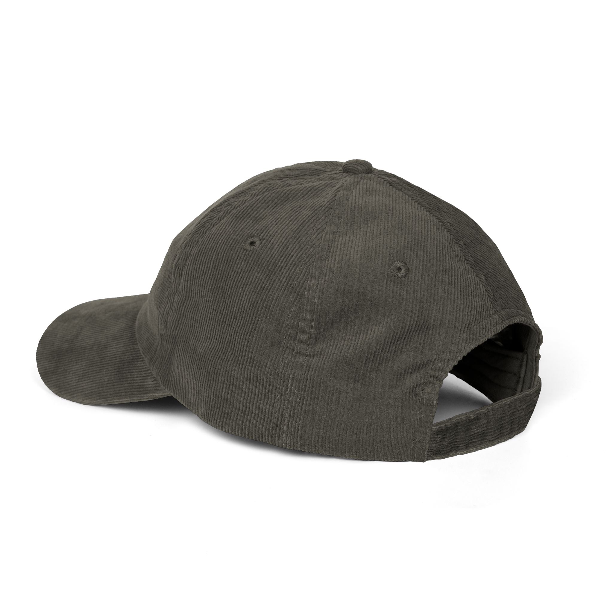 White HustleFuel Flame  Embroidered Corduroy Cap