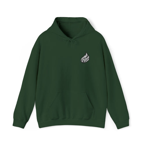 Embroidered HustleFuel Hoodie (White Logo)