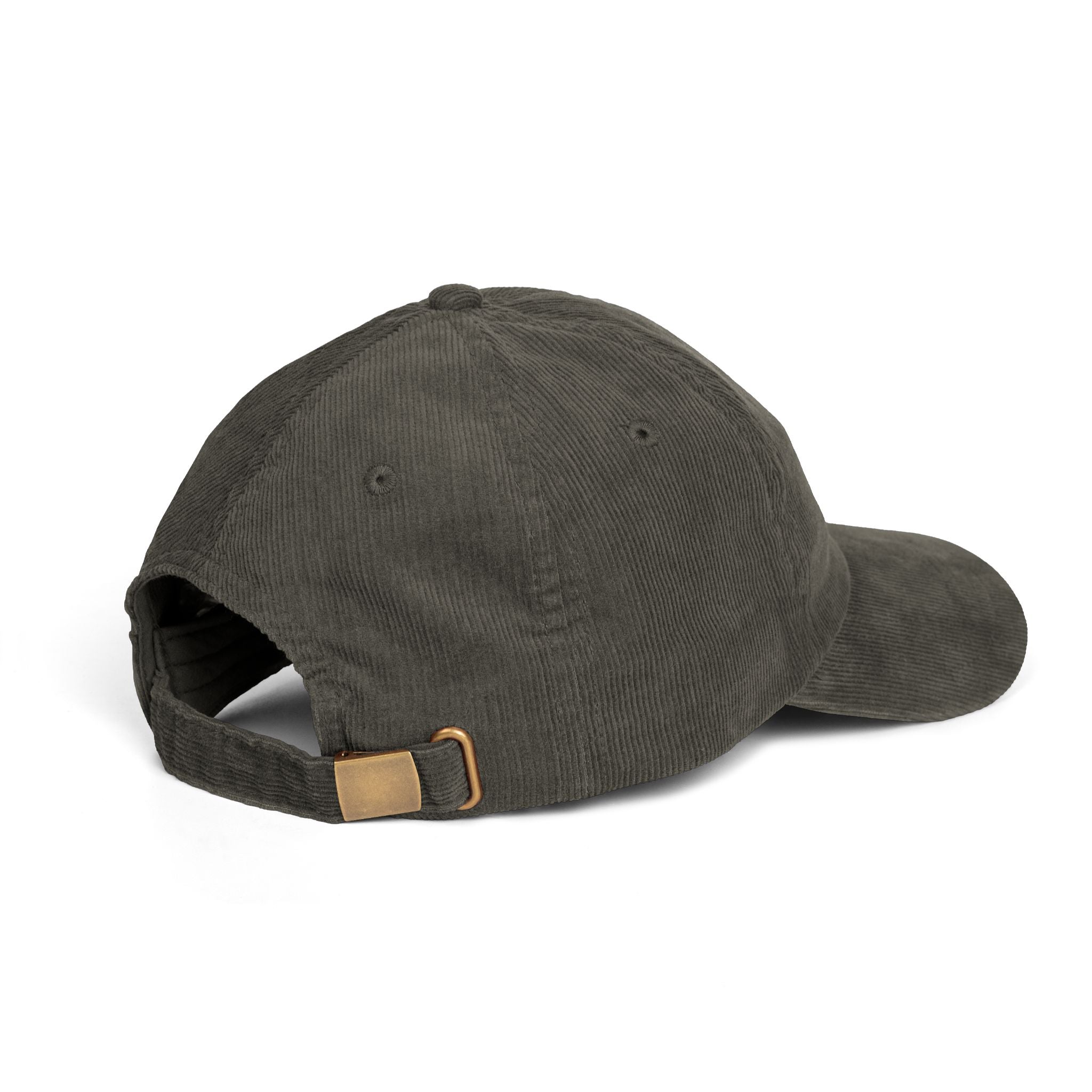 White HustleFuel Flame  Embroidered Corduroy Cap