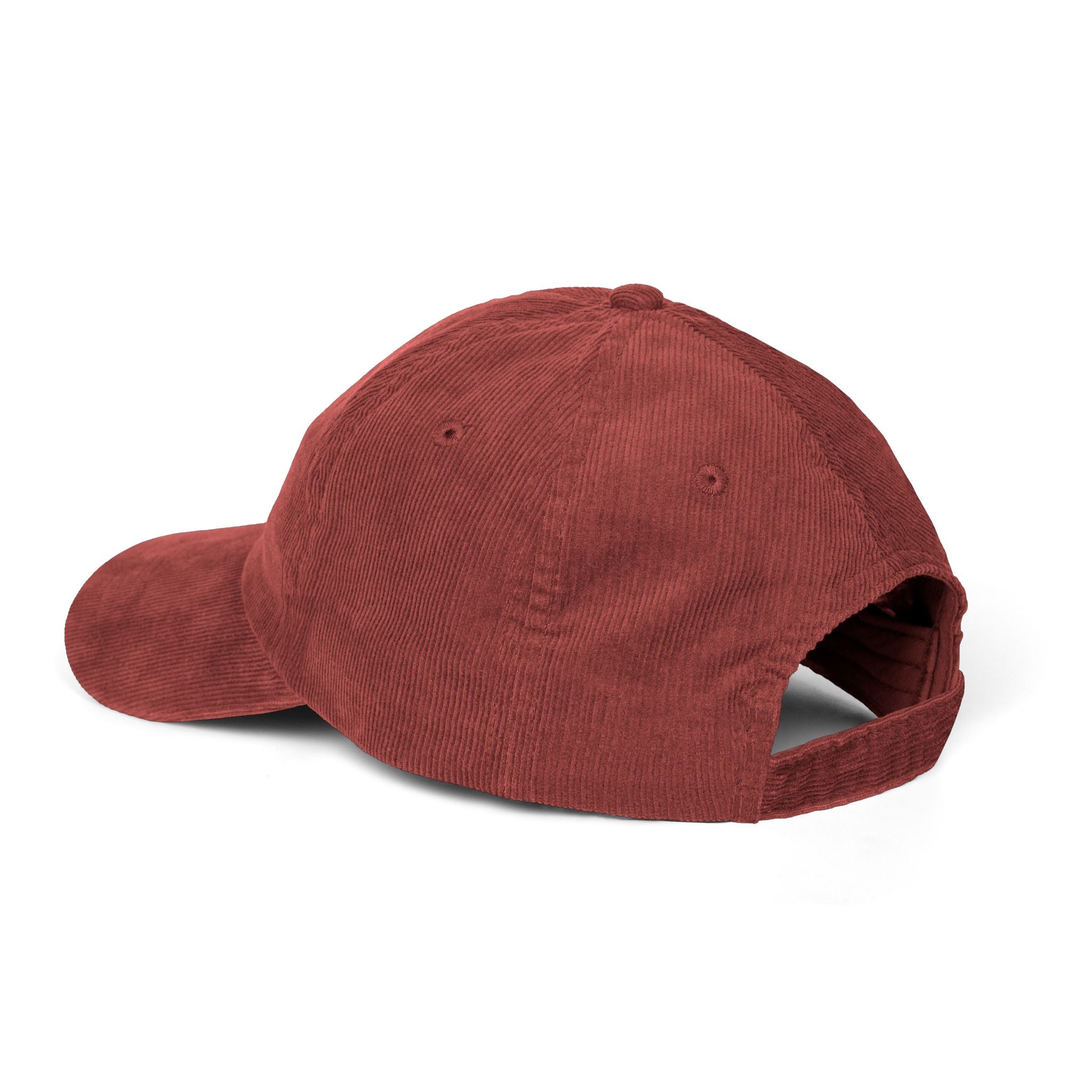 White HustleFuel Flame  Embroidered Corduroy Cap