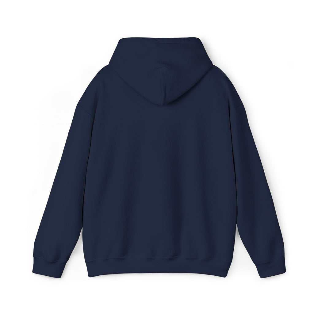 White HustleFuel Logo Embroidered Unisex Heavy Blend™ Hooded Sweatshirt